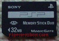 Sony 32MB Memory Stick Duo Official Branded PSP Hardware Shot 200px