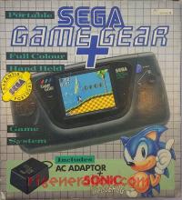 Sega Game Gear + AC Adaptor + Sonic the Hedgehog Bundle Box Front 200px