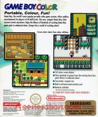 Nintendo Game Boy Color Teal Box Back 200px