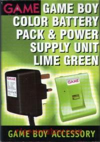 GAME Battery Pack & Power Supply Unit Lime Green Box Front 200px