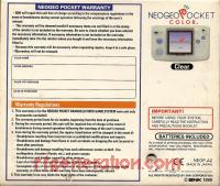 SNK Neo Geo Pocket Color Clear Box Back 200px