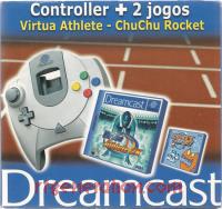 Dreamcast Controller + 2 jogos: Virtua Athlete - ChuChu Rocket Box Front 200px