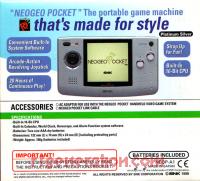 SNK Neo Geo Pocket Platinum Silver Box Back 200px