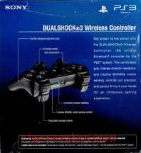Sony DUALSHOCK 3 Wireless Controller Charcoal Black Box Back 200px