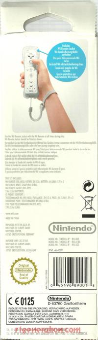 Nintendo Wii Remote  Box Back 200px