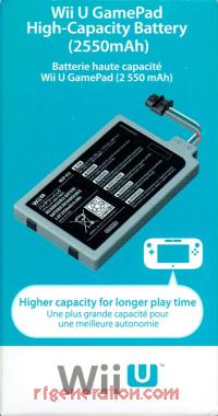 Wii U GamePad High-Capacity Battery (2550mAh)  Box Front 200px