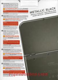 new Nintendo 3DS XL Metallic Black Box Back 200px