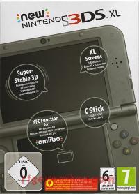 new Nintendo 3DS XL Metallic Black Box Front 200px