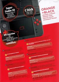 new Nintendo 3DS XL Orange + Black Edition Box Back 200px