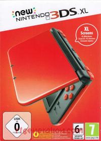 new Nintendo 3DS XL Orange + Black Edition Box Front 200px