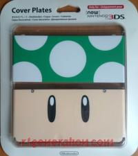 new Nintendo 3DS Cover Plate 1-Up-Mushroom #008 Box Front 200px