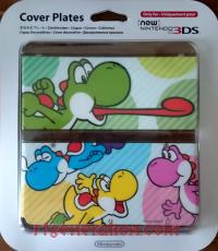 New Nintendo 3DS Cover Plate #28 - Colorful Yoshis Box Front 200px