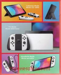 Nintendo Switch: OLED Model White Joycons Box Back 200px