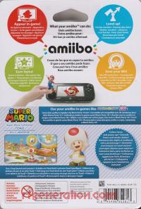 Amiibo: Super Mario Bros.: Toad  Box Back 200px