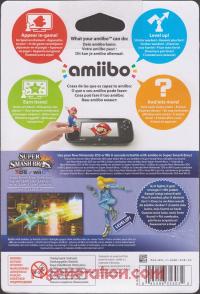 Amiibo: Super Smash Bros.: Zero Suit Samus  Box Back 200px