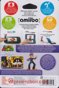 Amiibo: Super Mario Bros.: Waluigi  Box Back 200px
