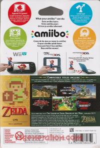 Amiibo: The Legend of Zelda: 8-Bit Link  Box Back 200px