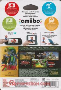 Amiibo: The Legend of Zelda: Ocarina of Time: Link  Box Back 200px