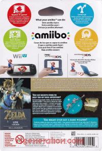 Amiibo: The Legend of Zelda: Breath of the Wild: Archer Link  Box Back 200px