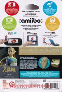 Amiibo: The Legend of Zelda: Breath of the Wild: Zelda  Box Back 200px