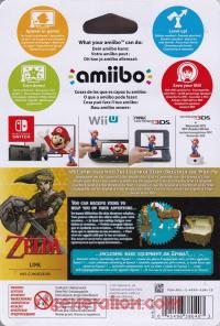 Amiibo: The Legend of Zelda: Twilight Princess Link  Box Back 200px