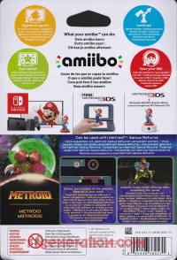 Amiibo: Metroid: Metroid  Box Back 200px