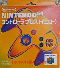 Nintendo 64 Controller Yellow Box Front 200px
