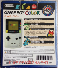 Nintendo Game Boy Color  Box Back 200px