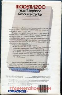 Commodore 1670 Modem  Box Back 200px