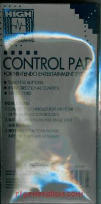 High Frequency NES Controller  Box Back 200px