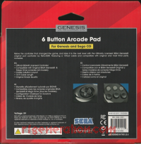 6 Button Arcade Pad Black Box Back 200px
