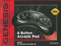6 Button Arcade Pad Black Box Front 200px
