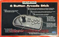 Sega 6 Button Arcade Stick  Box Back 200px