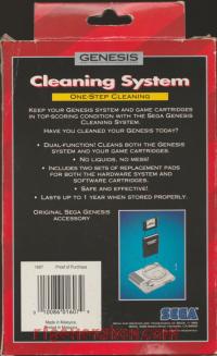 Sega Genesis Cleaning System Alternate Packaging Box Back 200px
