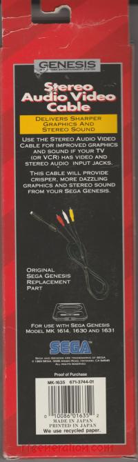Stereo Audio Video Cable  Box Back 200px
