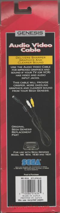Audio Video Cable  Box Back 200px