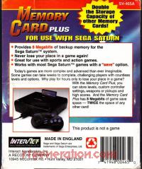 Memory Card Plus  Box Back 200px