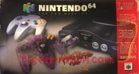 Nintendo 64 Atomic Purple Controller Bundle Box Front 200px