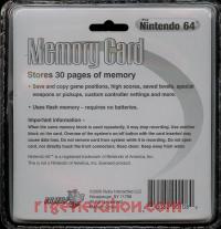 Nuby Memory Card 256KB Box Back 200px