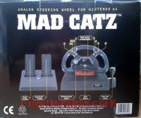 Analog Steering Wheel with Pedals Built-In Force Pack - Yellow Logo Box Back 200px