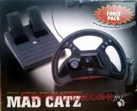 Analog Steering Wheel with Pedals Built-In Force Pack - Yellow Logo Box Front 200px