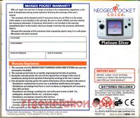 SNK Neo Geo Pocket Color Platinum Silver Box Back 200px