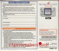 SNK Neo Geo Pocket Color Clear Box Back 200px
