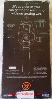 Sega Dreamcast Fishing Controller  Box Back 200px