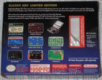 Nintendo Game Boy Advance SP Classic NES Limited Edition Box Back 200px