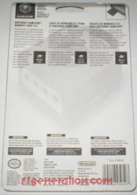 Memory Card 251 Black - Official Nintendo Box Back 200px