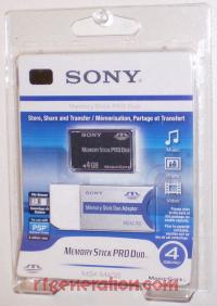 4GB Memory Stick PRO Duo Official Sony Box Front 200px