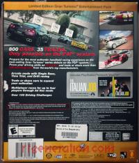 Sony PSP Slim Limited Edition Gran Turismo Entertainment Pack Box Back 200px