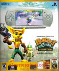 Sony PSP Slim Limited Edition Ratchet & Clank: Size Matters Entertainment Pack Box Front 200px