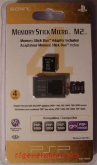 Memory Stick Micro M2 4GB Box Front 200px